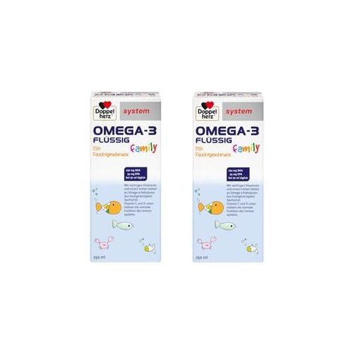 Doppelherz system OMEGA-3 flüssig family Doppelpack