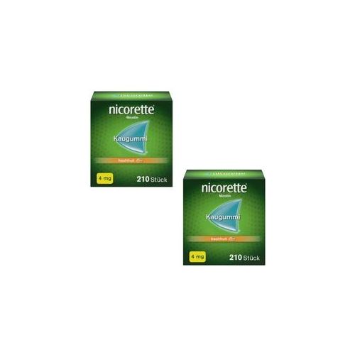 nicorette Kaugummi 4 mg freshfruit Doppelpack