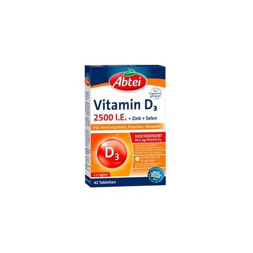 Abtei Vitamin D3 2500 I.E + Zink + Selen