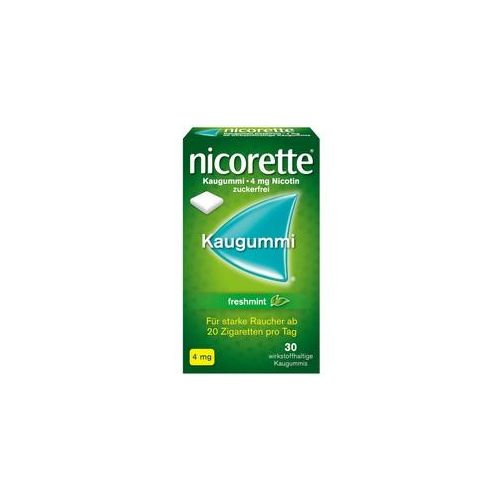 nicorette 4 mg Nikotinkaugummi freshmint zur Raucherentwöhnung