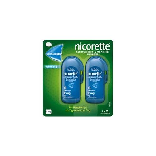 nicorette Lutschtablette freshmint 2 mg Nikotin zur Raucherentwöhnung