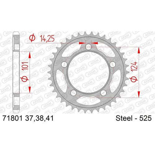 AFAM Kettenrad 71801-38