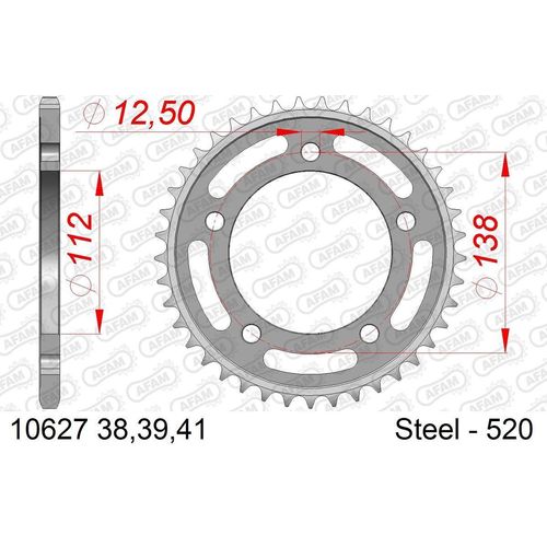 AFAM Kettenrad 10627-39