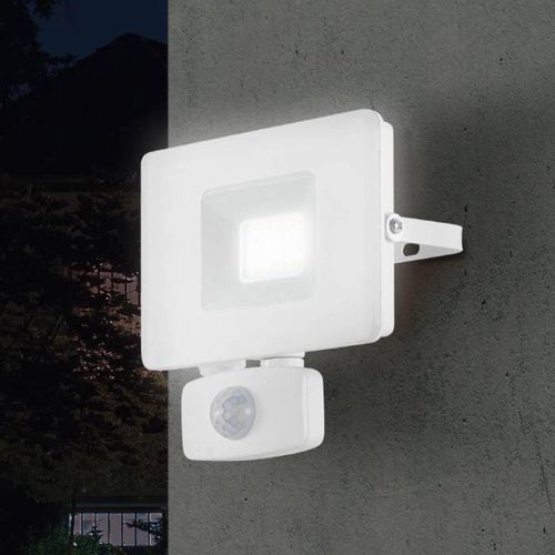 LED-Außenstrahler Faedo 3 mit Sensor, weiß, 20W