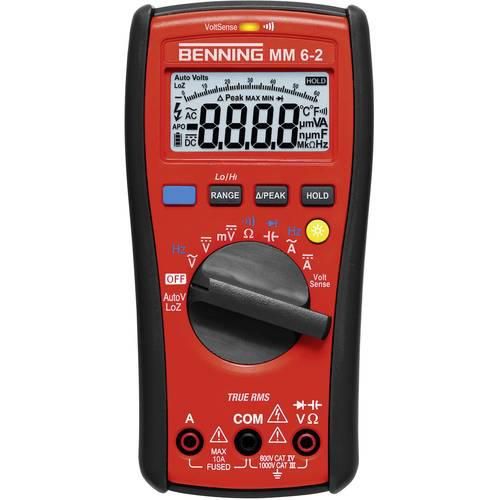 Benning MM 6-2 Hand-Multimeter kalibriert (ISO) digital CAT III 1000 V, CAT IV 600 V Anzeige (Counts): 6000