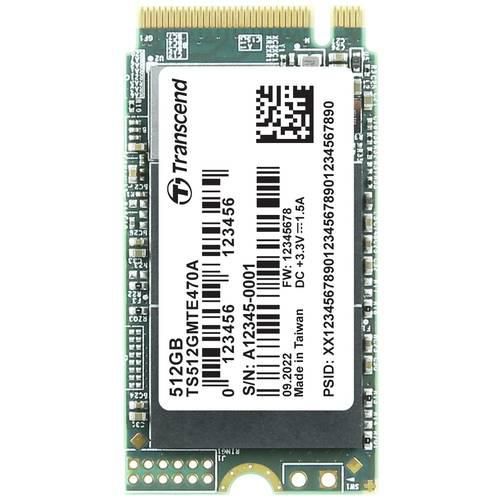 Transcend MTE470A 512 GB Interne M.2 PCIe NVMe SSD 2242 PCIe NVMe 3.0 x4 Industrial TS512GMTE470A