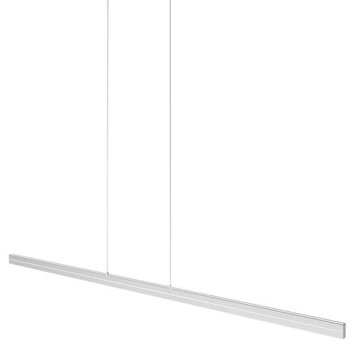 LED-Hängeleuchte Bande, 150 cm, stahlfarben, CCT, Dimmer