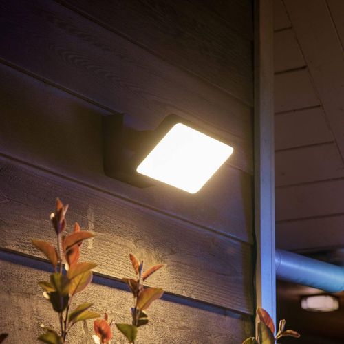 Philips Hue LED-Außenstrahler Welcome schwarz Metall 2.700 K