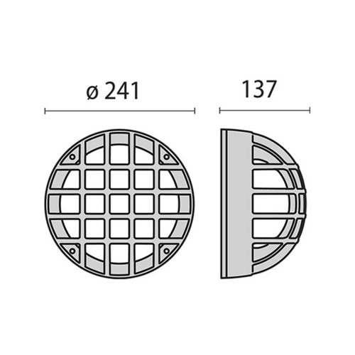 Außenwandleuchte Eko+21/G, E27, metallic anthrazit