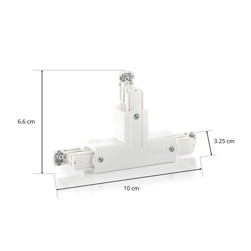 T-Verbinder Noa Schutzleiter außen rechts, weiß