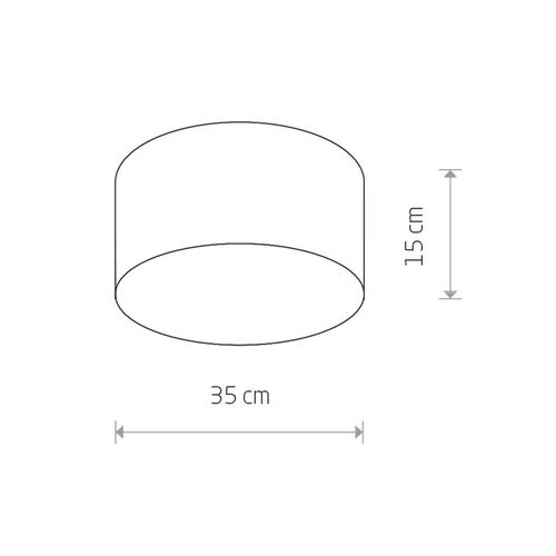 Deckenleuchte Cameron, grau, Ø 35 cm