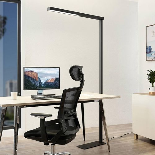 LED-Büro-Stehleuchte Tamilo, schwarz