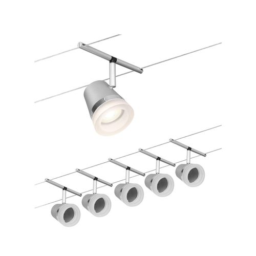 Paulmann Cone Seilsystem Basisset 5fl. chrom matt