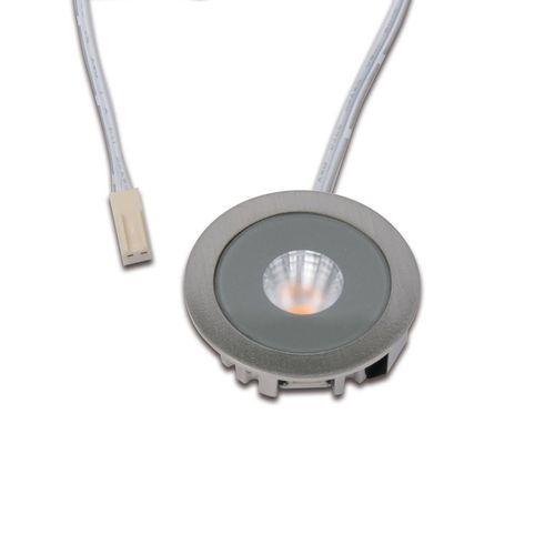 LED-Möbeleinbauspot AR 35, 4.000 K Ø 4 cm edelstahl Alu 24 V