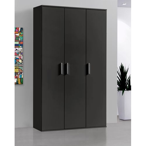 Mehrzweckschrank PROCONTOUR, grau (anthrazit), T:34cm, Schränke, Breite 96cm, mit Einlegeöden