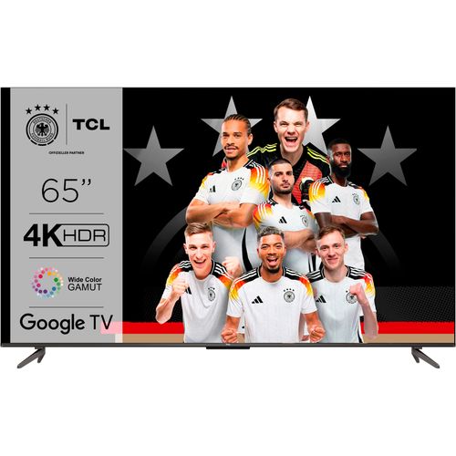 F (A bis G) TCL LED-Fernseher Fernseher HDR Premium, Dolby Atmos, HDMI 2.1, Metallgehäuse Gr. 65, grau (anthrazit)