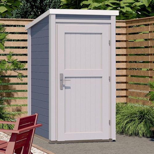 Garten-Geräteschrank WEKA Gerätehäuser grau BxTxH: 97x100x200,5 cm