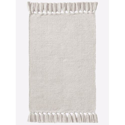 Teppich HEINE HOME Gr. 4, weiß (sanftes weiß), B:120cm H:3mm L:180cm, Baumwolle, Teppiche