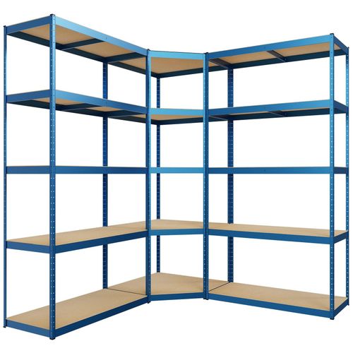 CLP 3er Regalsystem I 2x Regalsystem I 1x Eckregal I Schwerlastregale I Bis 2.625 KG