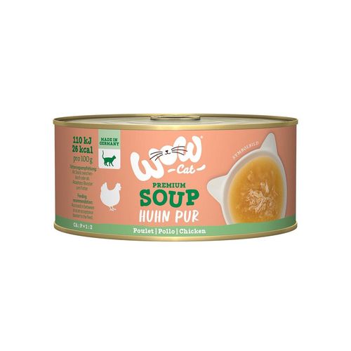 WOW CAT Suppe mit Huhn 12x70g