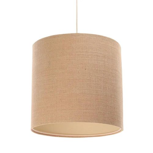 Hängeleuchte Boho weiss beige, creme 1XE27/60w H:122cm Ø:30cm dimmbar