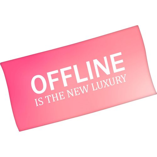 Minions Badetuch »Offline is the new luxury«, (1 St., Badetuch 75 x 150 cm), mit lustigem Spruch