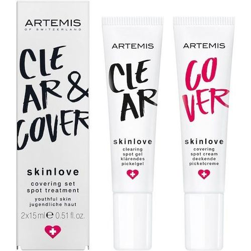 Artemis Pflege Skin Love Covering Set Spot Treatment Clearing Spot Gel 15 ml + Covering Spot Cream 15 ml