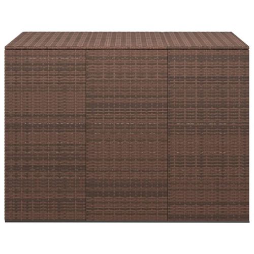 vidaXL Garten-Kissenbox PE Rattan 145x100x103 cm Braun