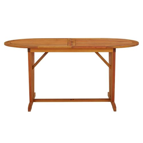 vidaXL Gartentisch 160x85x75 cm Massivholz Eukalyptus