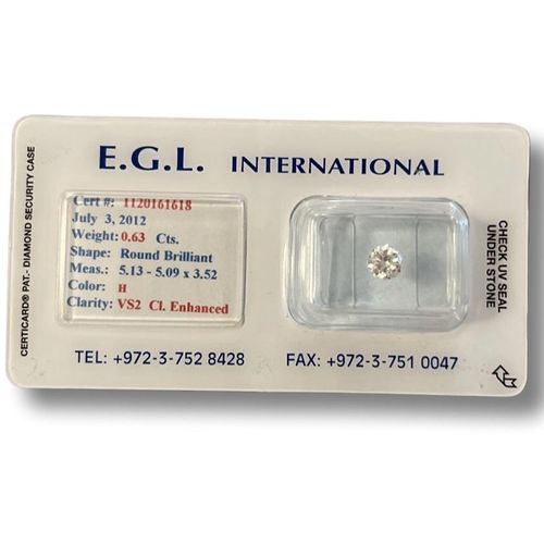 Diamant 0.63 Cts mit EGL-Zertifikat KP21431