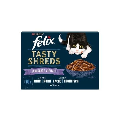 Felix Tasty Shreds Geschmischte Vielfalt 80x80g