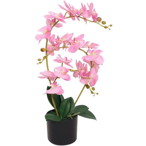 Künstliche Orchidee mit Topf 65 cm Rosa