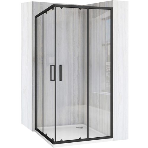 Duschkabine Rea City 80 X 80 Black Schwarz