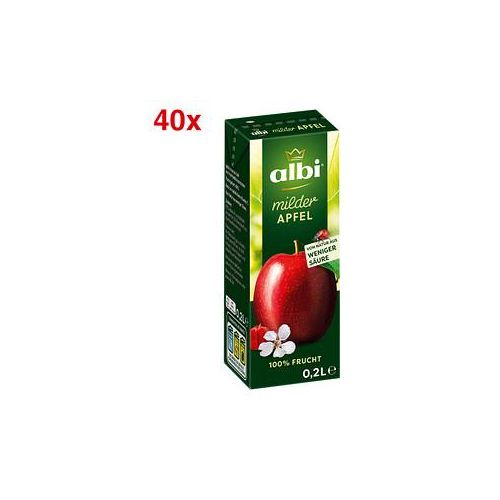 albi® milder Apfel Fruchtsaft 40 x 0,2 l