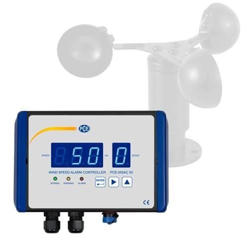 PCE Instruments Anemometer PCE-WSAC 50-121 inkl. ISO-Zertifikat 0...50 m/Sek. 230 V DC Eingangssignal 0…10 V RS485