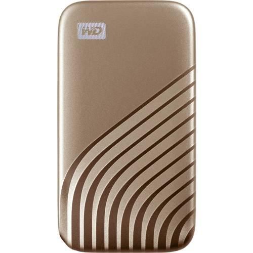 WD My Passport 500 GB Externe SSD-Festplatte 6.35 cm (2.5 Zoll) USB-C® Gold WDBAGF5000AGD-WESN