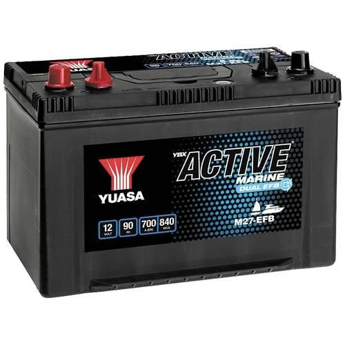 Yuasa Marine M27-EFB Bootsbatterie 12 V 90 Ah