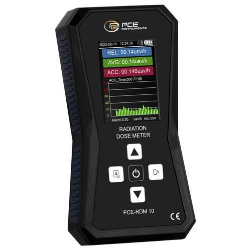 PCE Instruments Strahlen Dosimeter PCE-RDM 10 γ β X Strahlung 0,01 ... 99,99 µSv/h Alarm Echtzeit USB-C Speicher