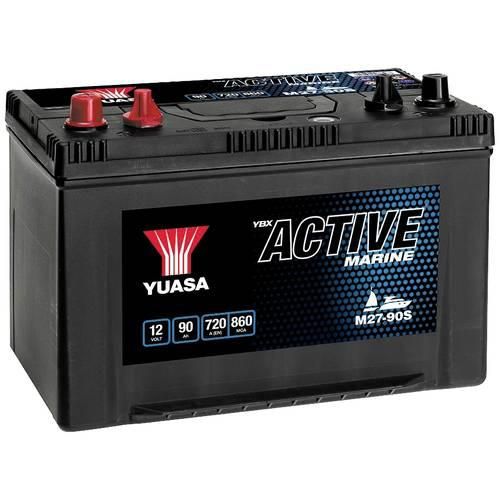 Yuasa Marine M27-90S Bootsbatterie 12 V 90 Ah