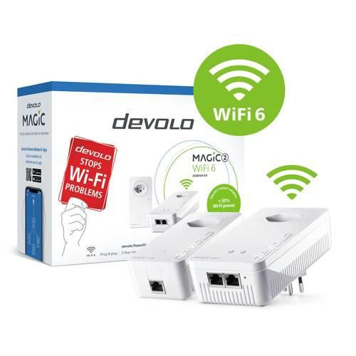 Devolo Magic 2 WiFi 6 Starter Kit Powerline WLAN Starter Kit 8819 (CH) CH 2400 MBit/s