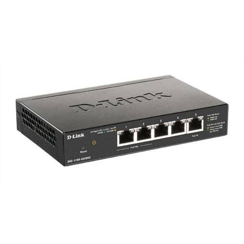 D-Link DGS-1100-05PDV2 Netzwerk Switch 5 Port PoE-Funktion