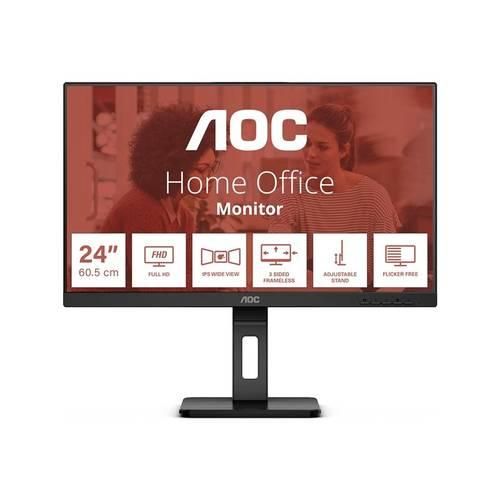 AOC 24E3QAF LED-Monitor EEK E (A - G) 61 cm (24 Zoll) 1920 x 1080 Pixel 16:9 4 ms HDMI®, DisplayPort, Kopfhörer-Buchse, Audio-Line-in, USB 3.2 Gen 1 IPS LED