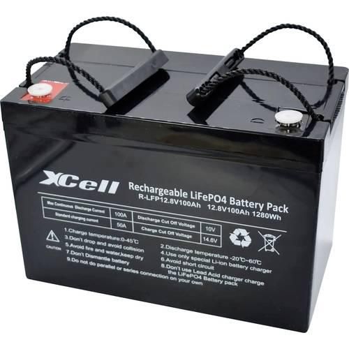 XCell LFP12100 Spezial-Akku LiFePo-Block Schraubkontakt LiFePO 4 12.8 V 100 Ah