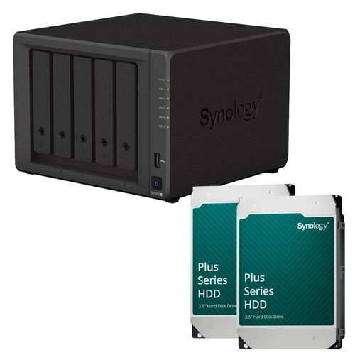 Synology DiskStation DS1522+ 5 Einschübe NAS-Server Leergehäuse + 16 TB Synology Plus (2x 8TB)