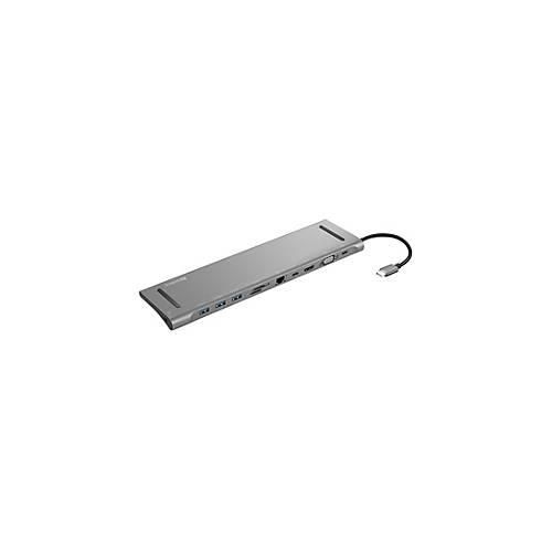 Sandberg USB-C 10-in-1 Docking Station - Dockingstation - USB-C - HDMI, VGA - 1GbE
