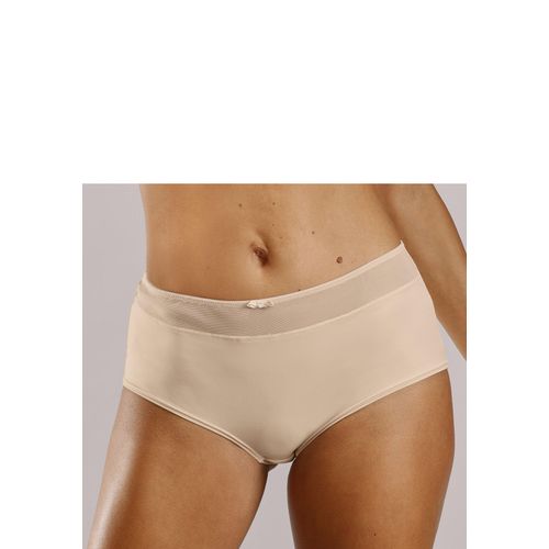 Panty NUANCE Gr. 48/50, braun (toffee), Damen, Microtouch, Obermaterial: 85% Polyamid, 15% Elasthan, Unterhosen, mit transparentem Bund und Zierschleife