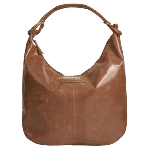 Shopper BRUNO BANANI, Damen, Gr. B/H/T: 40cm x 33cm x 4cm onesize, braun, Leder, unifarben, leicht glänzend, Taschen, echt Leder