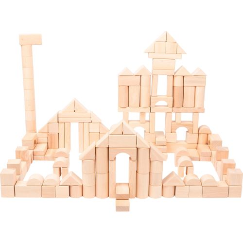 Spielbausteine SMALL FOOT "Holzbausteine, natur" beige (natur) Kinder mit Beutel