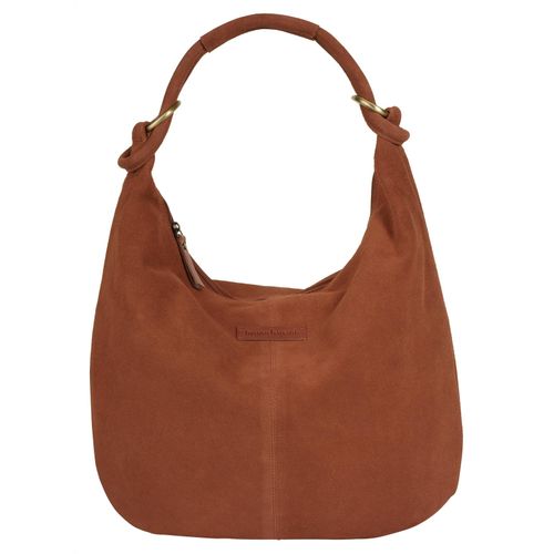 Shopper BRUNO BANANI, Damen, Gr. B/H/T: 43cm x 33cm x 4cm onesize, braun (cognac), Leder, unifarben, Taschen, echt Leder