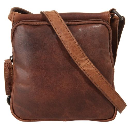 Umhängetasche SPIKES & SPARROW, Damen, Gr. B/H/T: 15cm x 13cm x 2cm onesize, braun (cognac), Leder, vintage, Taschen, echt Leder